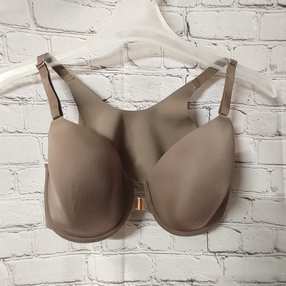 Soma Vanishing 360 Underwire Front Closure Bra 38DD Grey